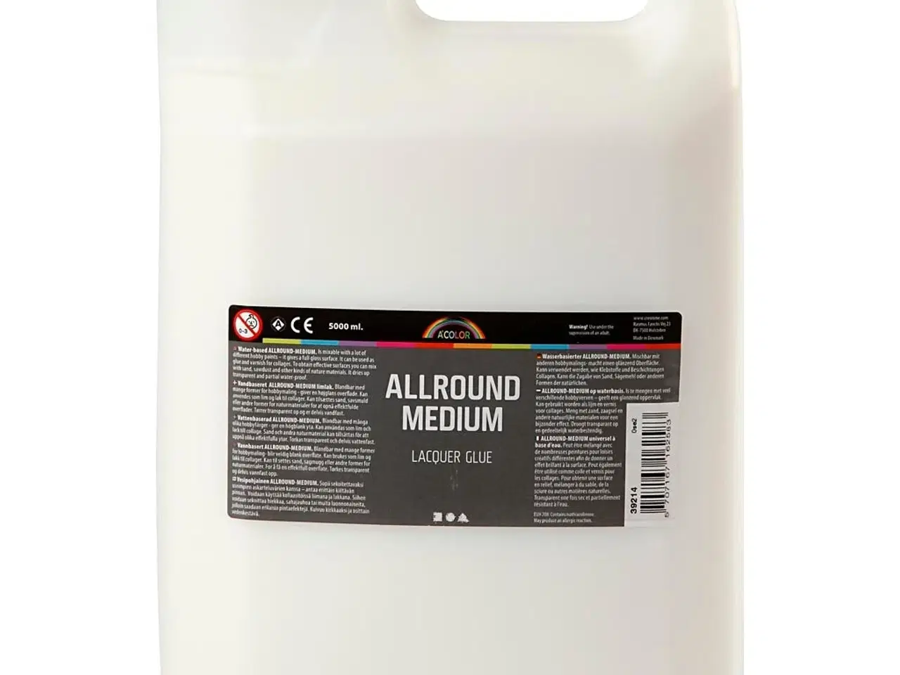 Billede 1 - Allround Medium Limlak 5000ml - Vandbaseret & Fleksibel