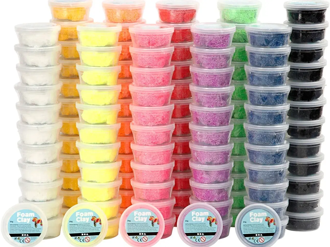 Billede 1 - Foam Clay® - 10 Ass. Farver til Kreative Projekter