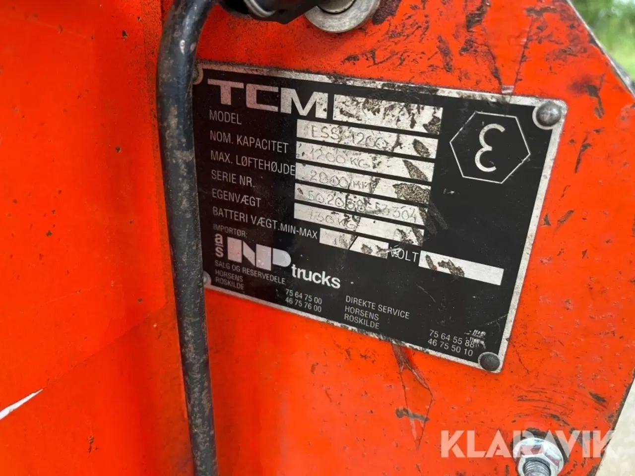 Billede 5 - Palleløfter TCM ESS 1200