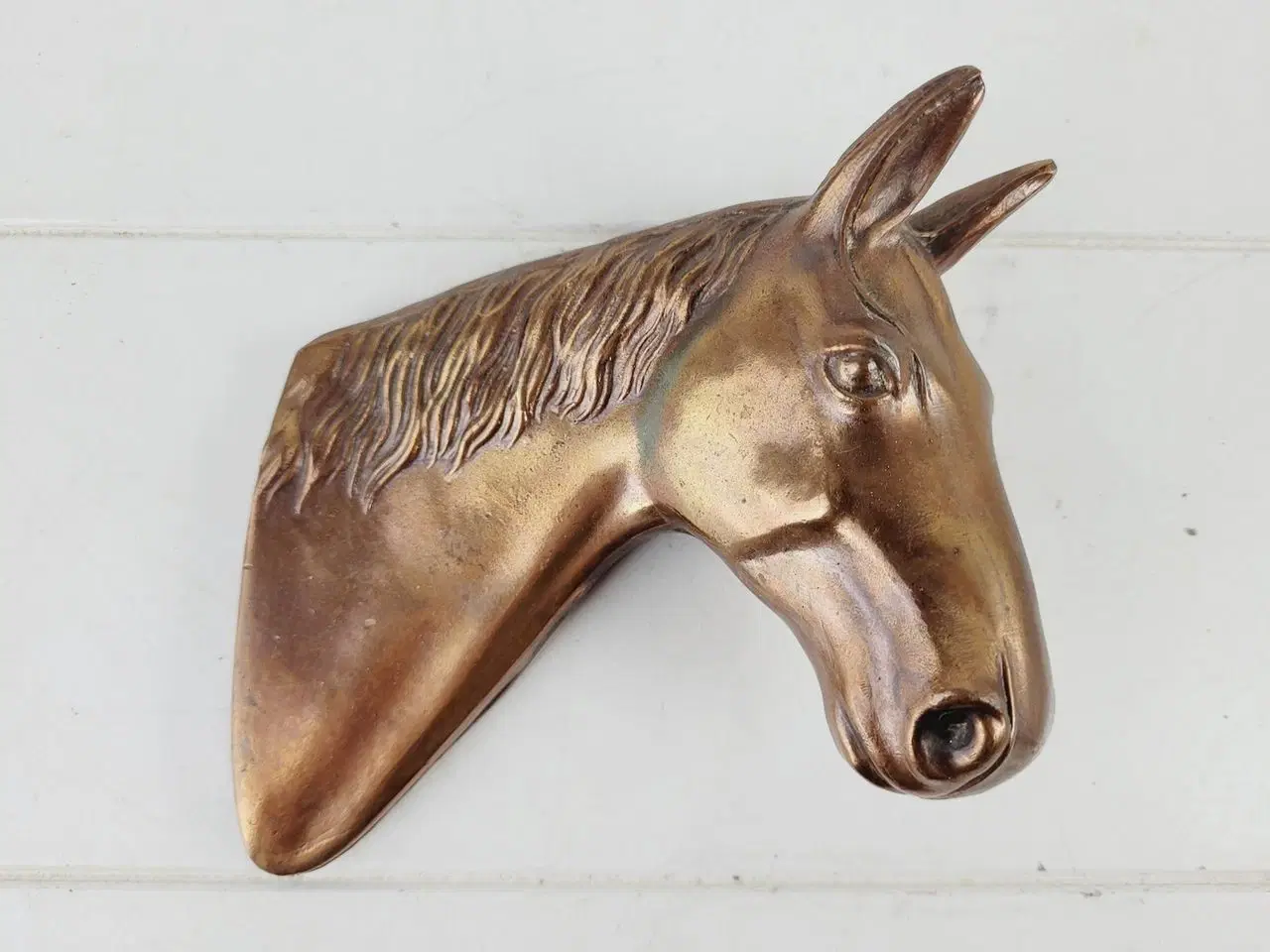 Billede 3 - ⭐️ 2 stk Hestehoveder i metal