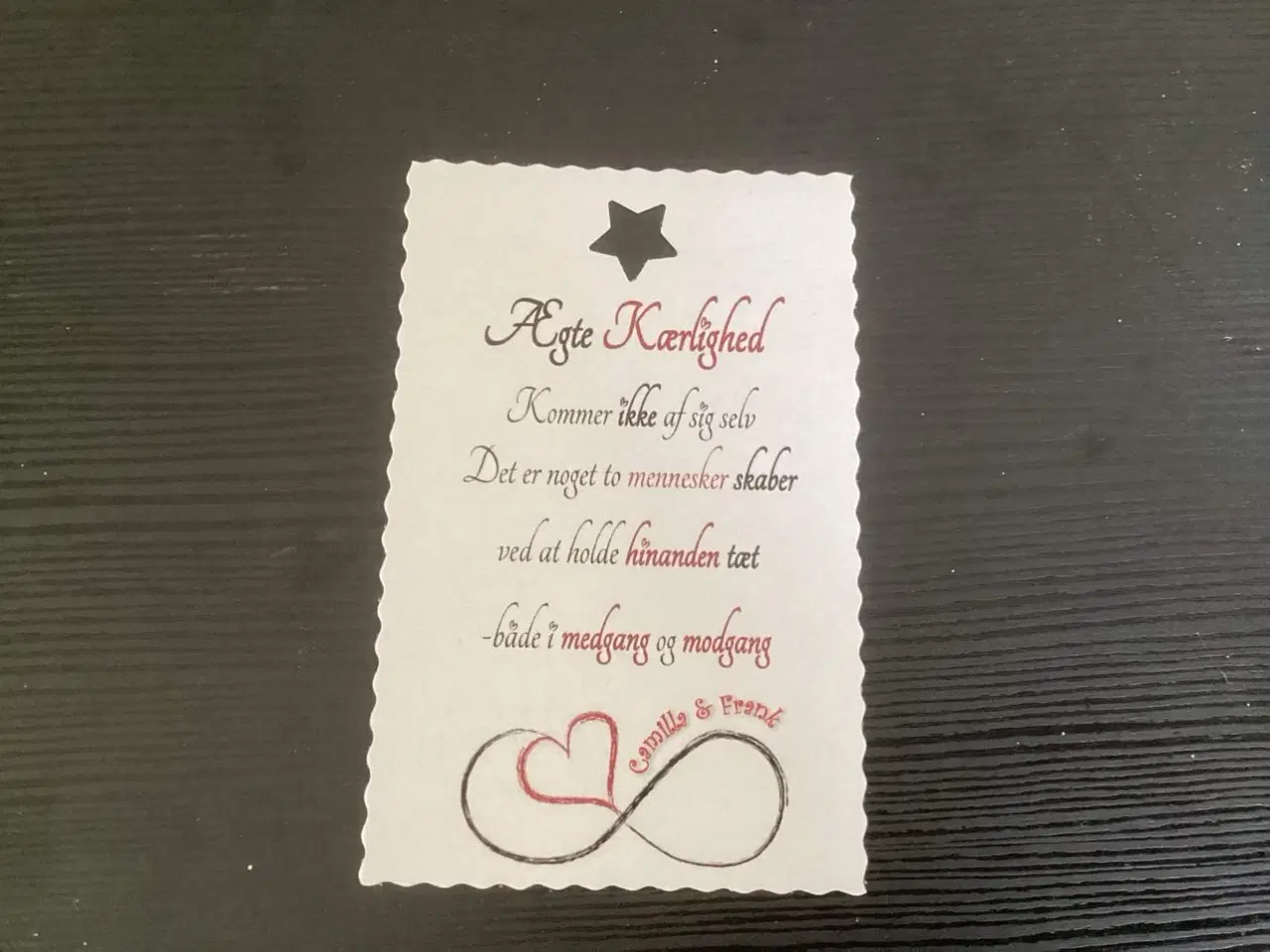 Billede 9 - Labels med navn og dato til bryllup