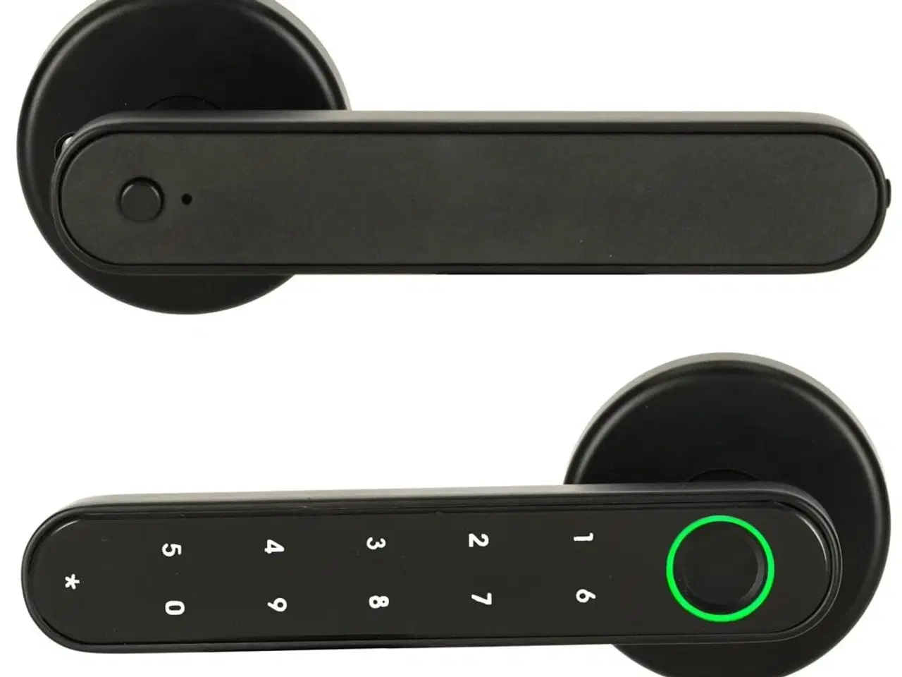 Billede 2 - Smart dørhåndtag med fingeraftryk, kode og Bluetooth - indendørs