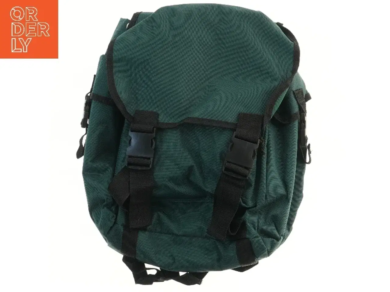 Billede 1 - Grøn rygsæk med stropper (str. 47x39 cm)