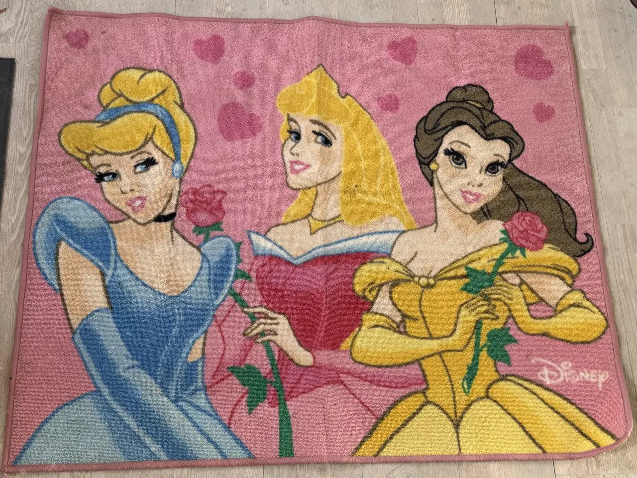 Billede 1 - Børnetæppe med princesse motiv