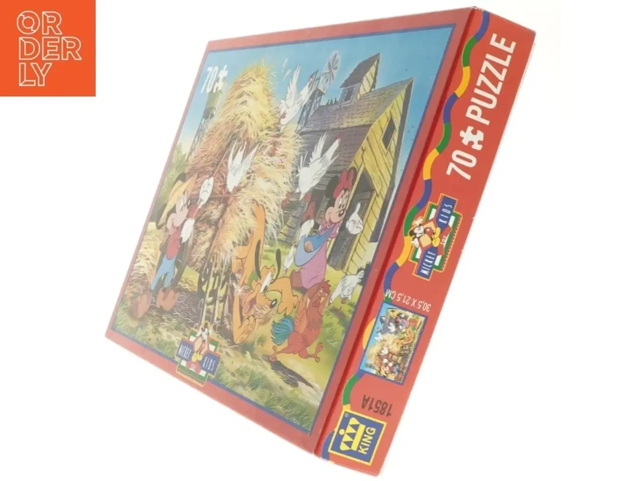 Billede 2 - Brugt 70-brikker puslespil med Disney motiver fra Mickey For Kids (str. 23 x 32,5 cm)