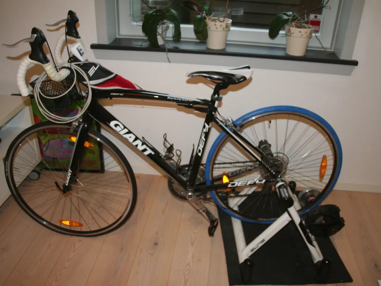 Billede 1 - Giant racercykel med træningsstativ