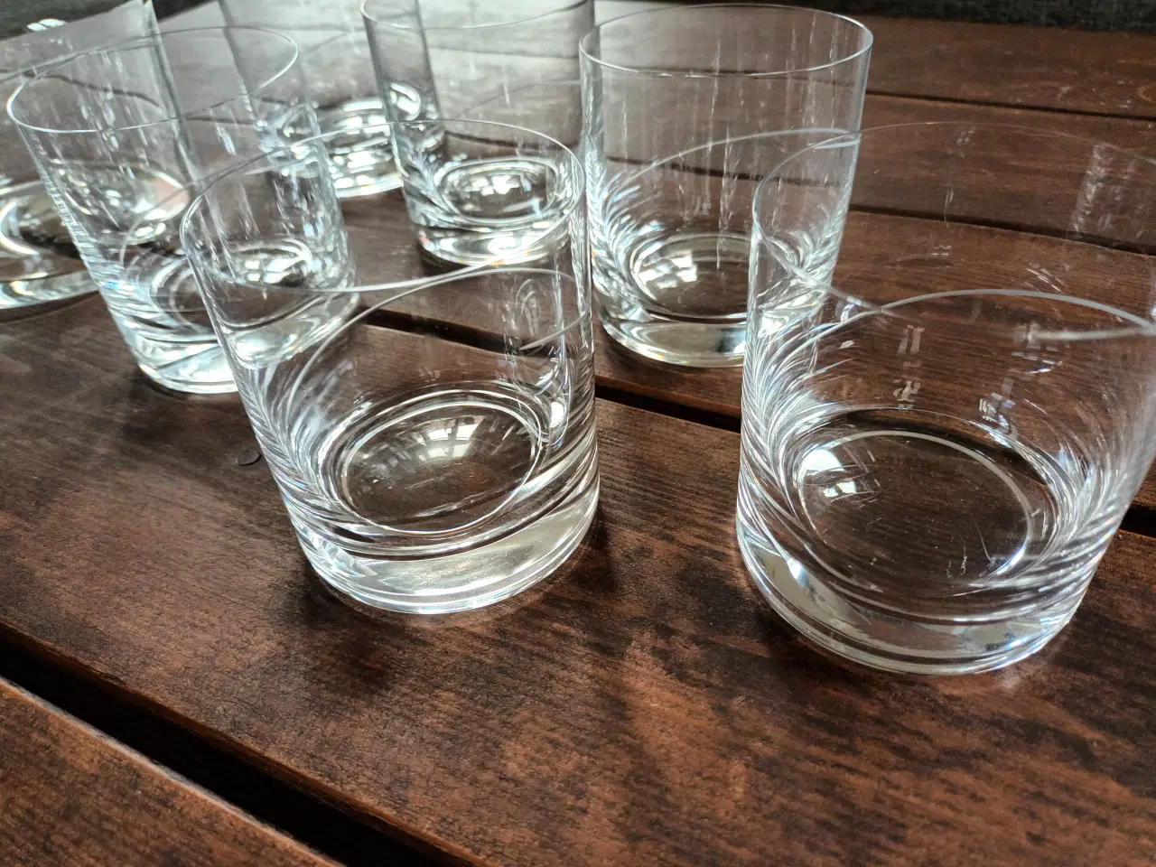 Billede 2 - Krystalglas, 1 karaffel og 6 whiskyglas (tumbler)