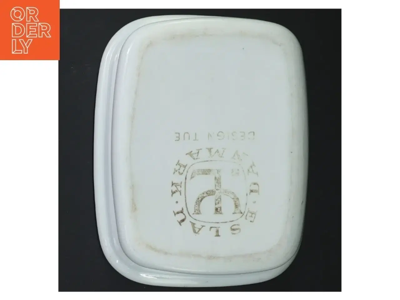 Billede 3 - Ovnfast hvidt porcelænsfad (str. 18x14 cm)