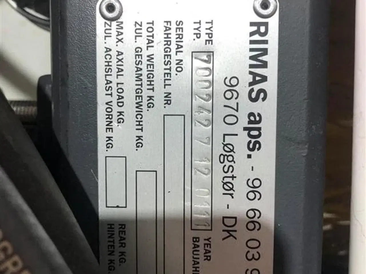 Billede 7 - - - - Ny Rimas fejemaskine hydraulisk