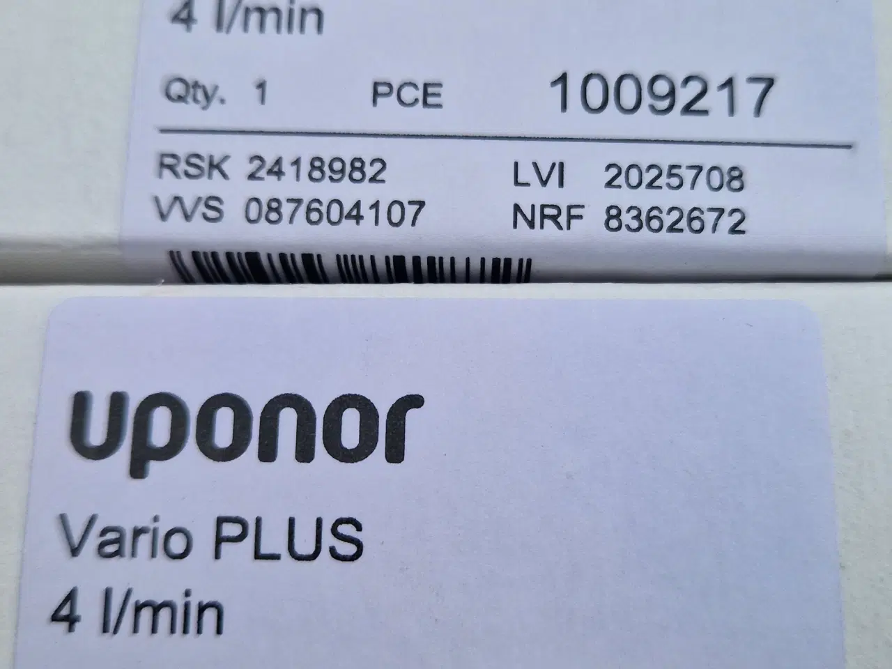 Billede 1 - Uponor flowmeter 