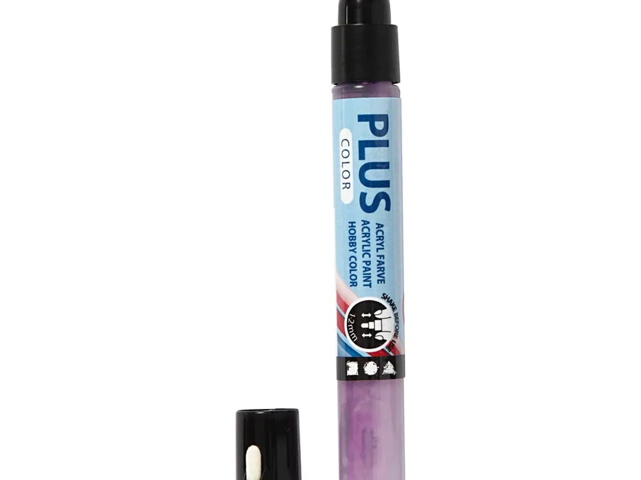 Billede 1 - Plus Color Tusch, L: 14,5 cm, streg 1-2 mm, dark lilac, 5,5 ml, 1 stk.