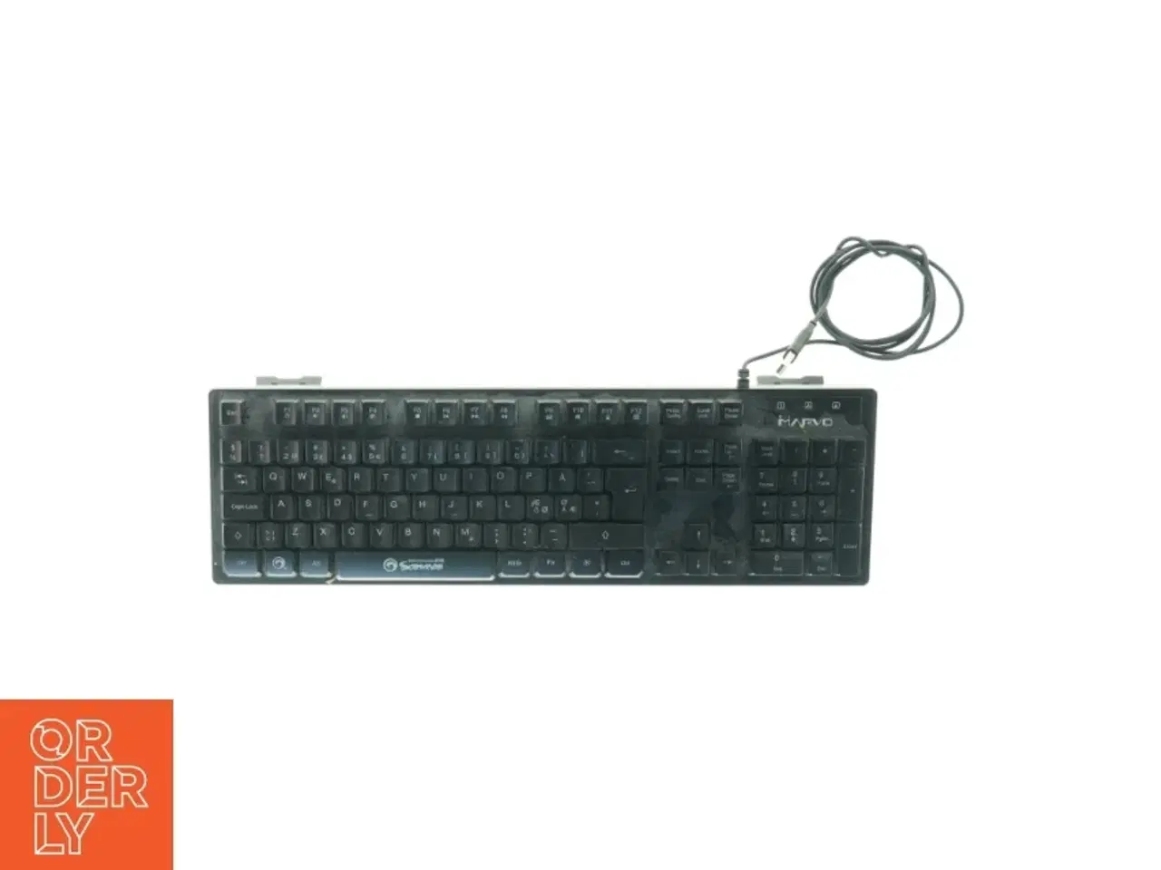 Billede 1 - Sort mekanisk tastatur fra Marvo (str. 44 x 13,5 cm)