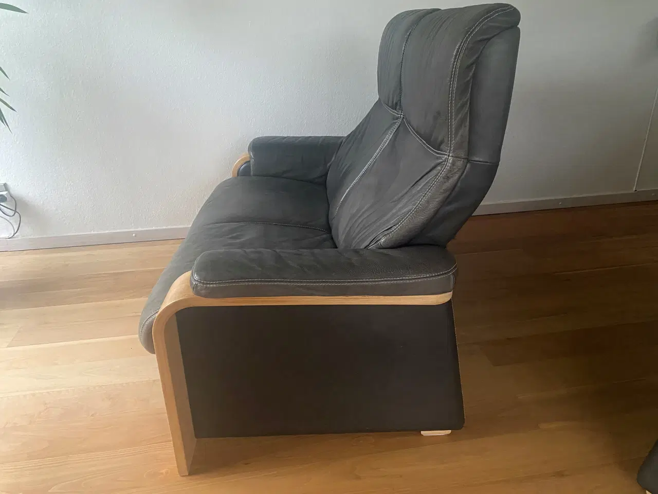 Billede 1 - Lædersofa gruppe