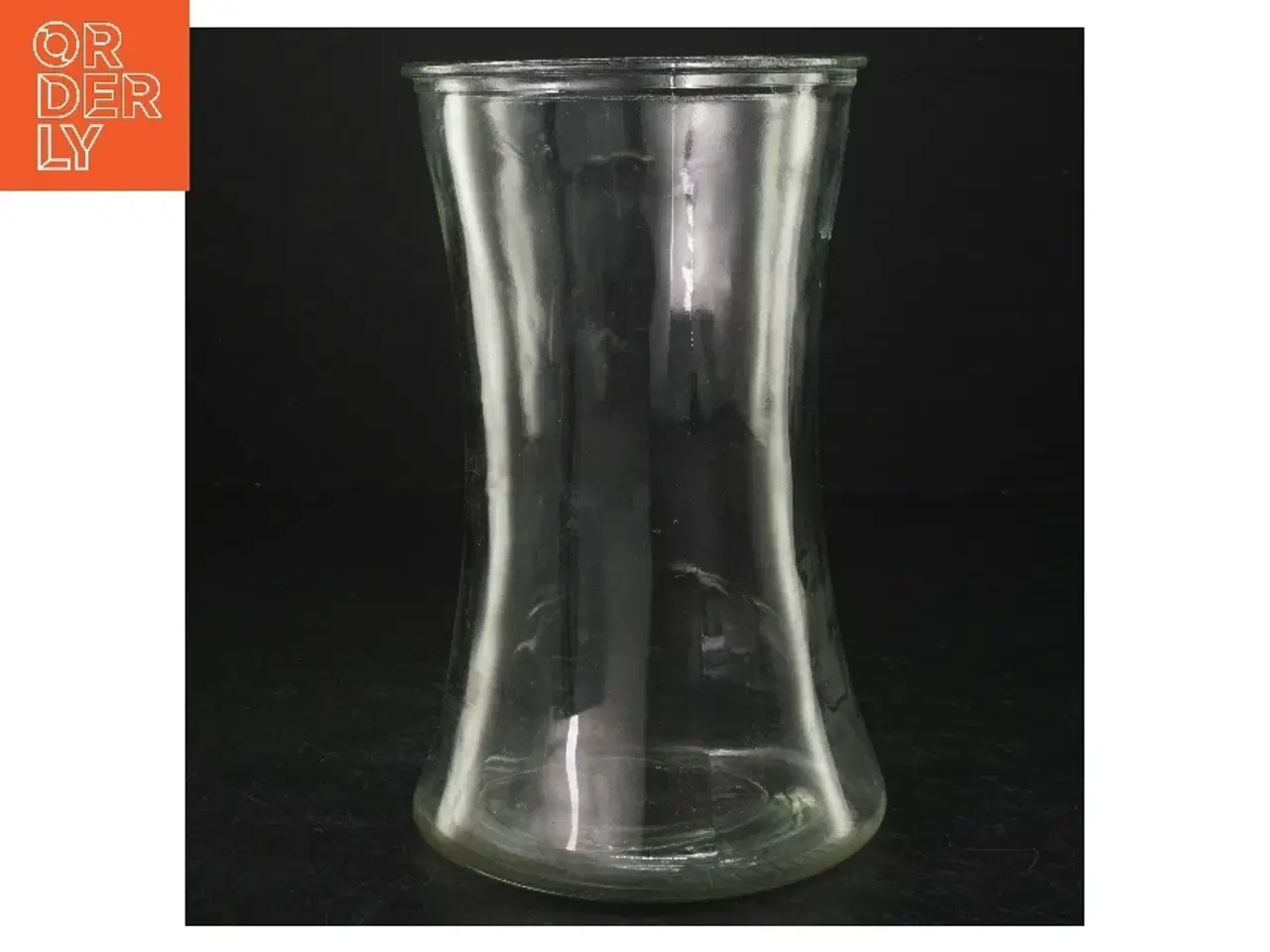 Billede 1 - Glasvase  (str. H. 20 cm. ø. 12,5 cm)