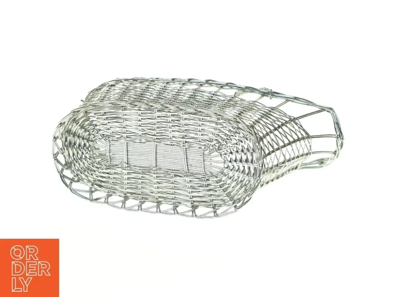 Billede 3 - Fil de fer Metal flet kurv Vinholder Kurv (str. 26 x 10 x 18 cm)