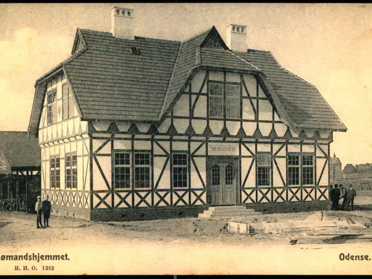 Billede 1 - Odense - Sømandshjemmet - H. H. O.  1232 - Ubrugt