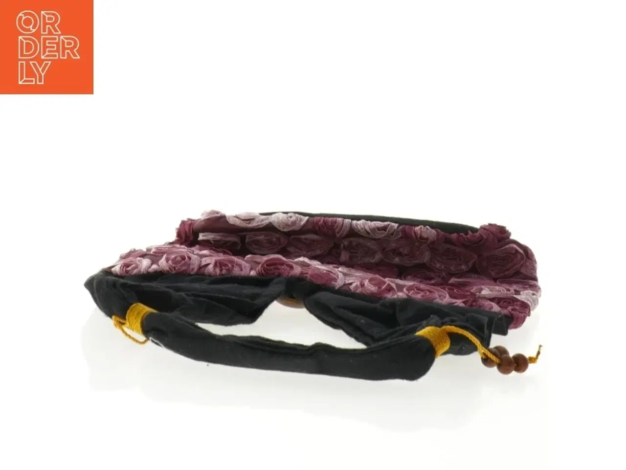 Billede 5 - Håndlavet stofpose med rosenmotiv (str. 32 x 25 cm)