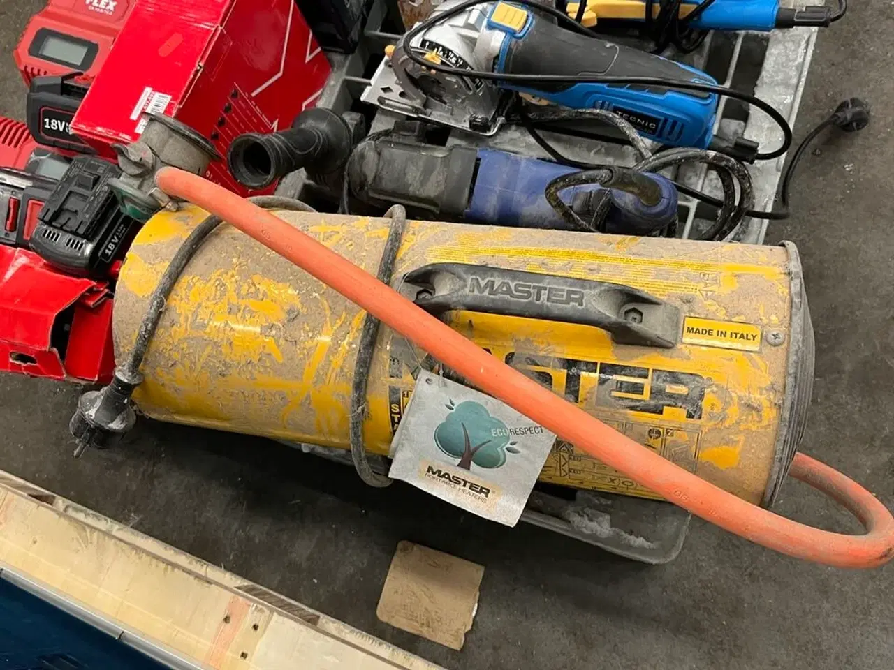 Billede 3 - 8 stk. El værktøj, Gasvarmer, div. batterisæt