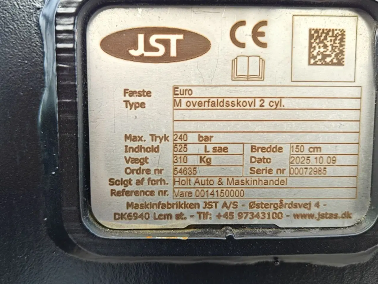 Billede 8 - JST M overfaldsskovl 90-160 cm./1-2 cyl.