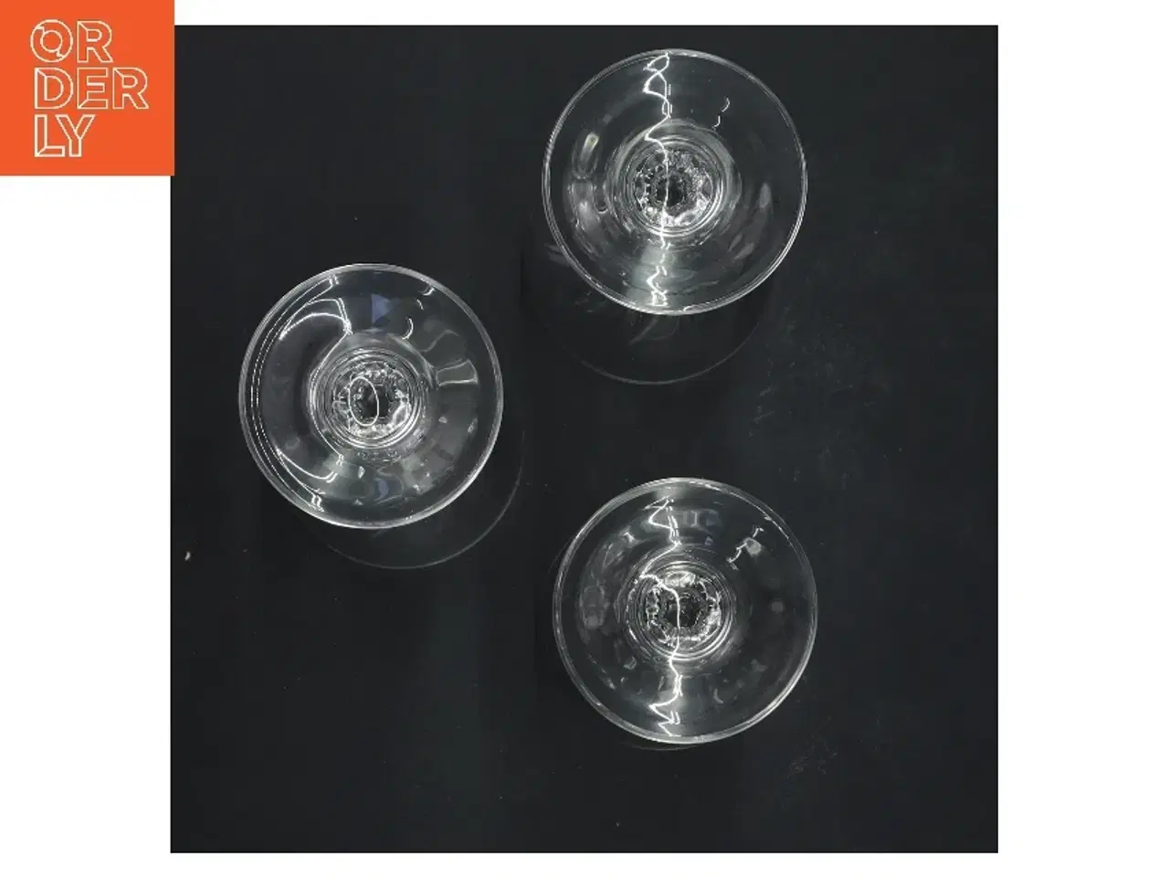 Billede 3 - Vinglas sæt, 3 stk (str. 3 stk Ø 6,5 cm længde 14 cm)