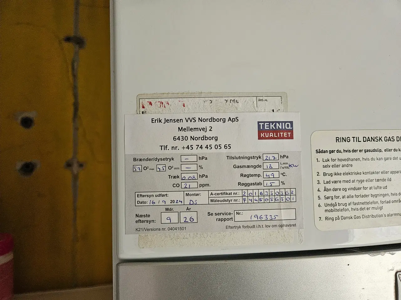 Billede 2 - Vaillant Gasfyr +60L varmtvandsbeholder