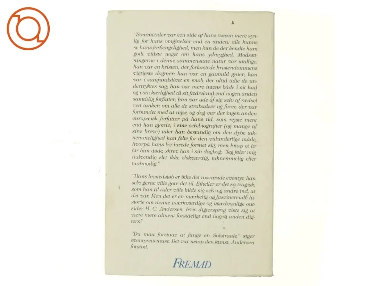 Billede 3 - H.C. Andersen. Mennesket og digteren af Elias Bredsdorff (bog)