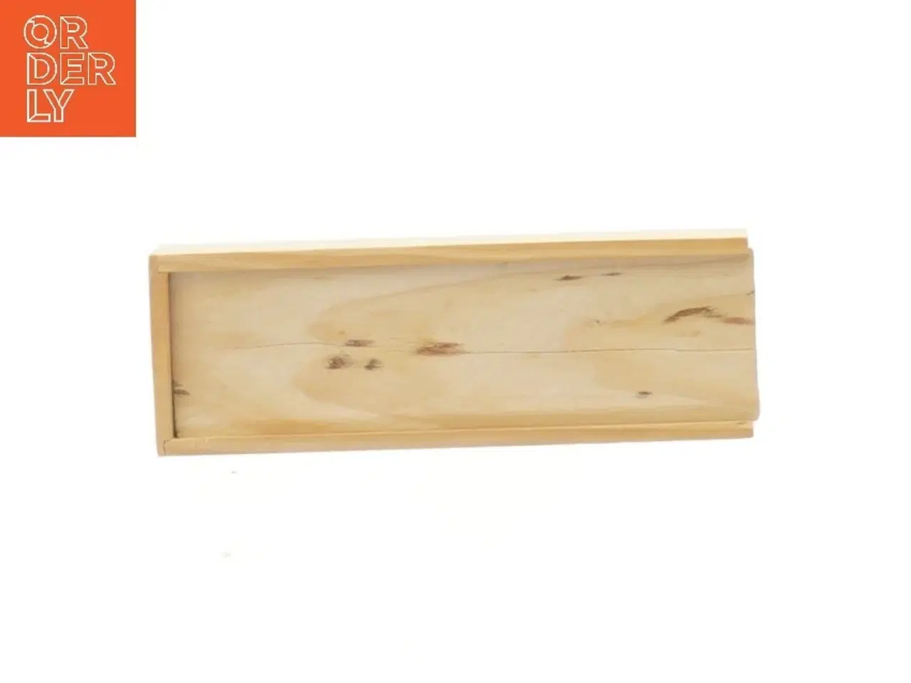 Billede 3 - Domino-spil i trææske (str. 15x5x3,5 cm)