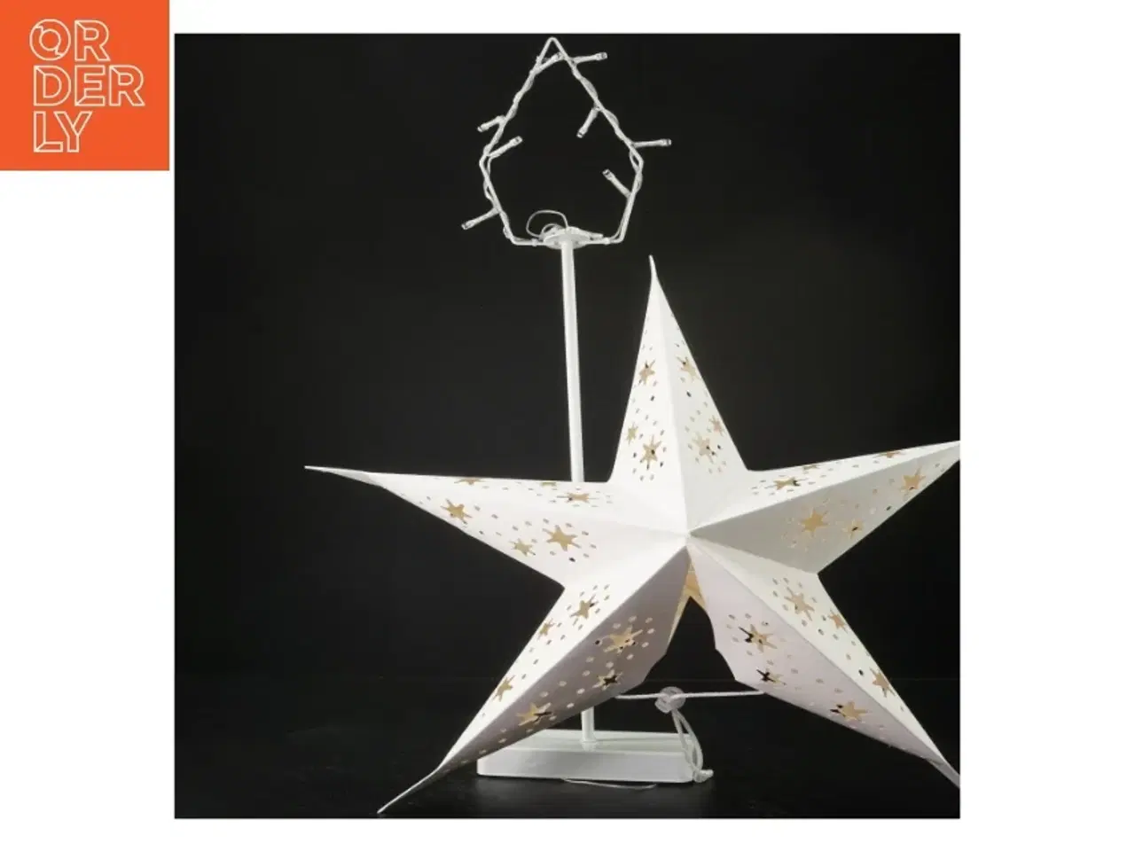 Billede 1 - Julestjerne bordlampe fra Jysk (str. Lampe 61 cm. stjerne, 47 cm)