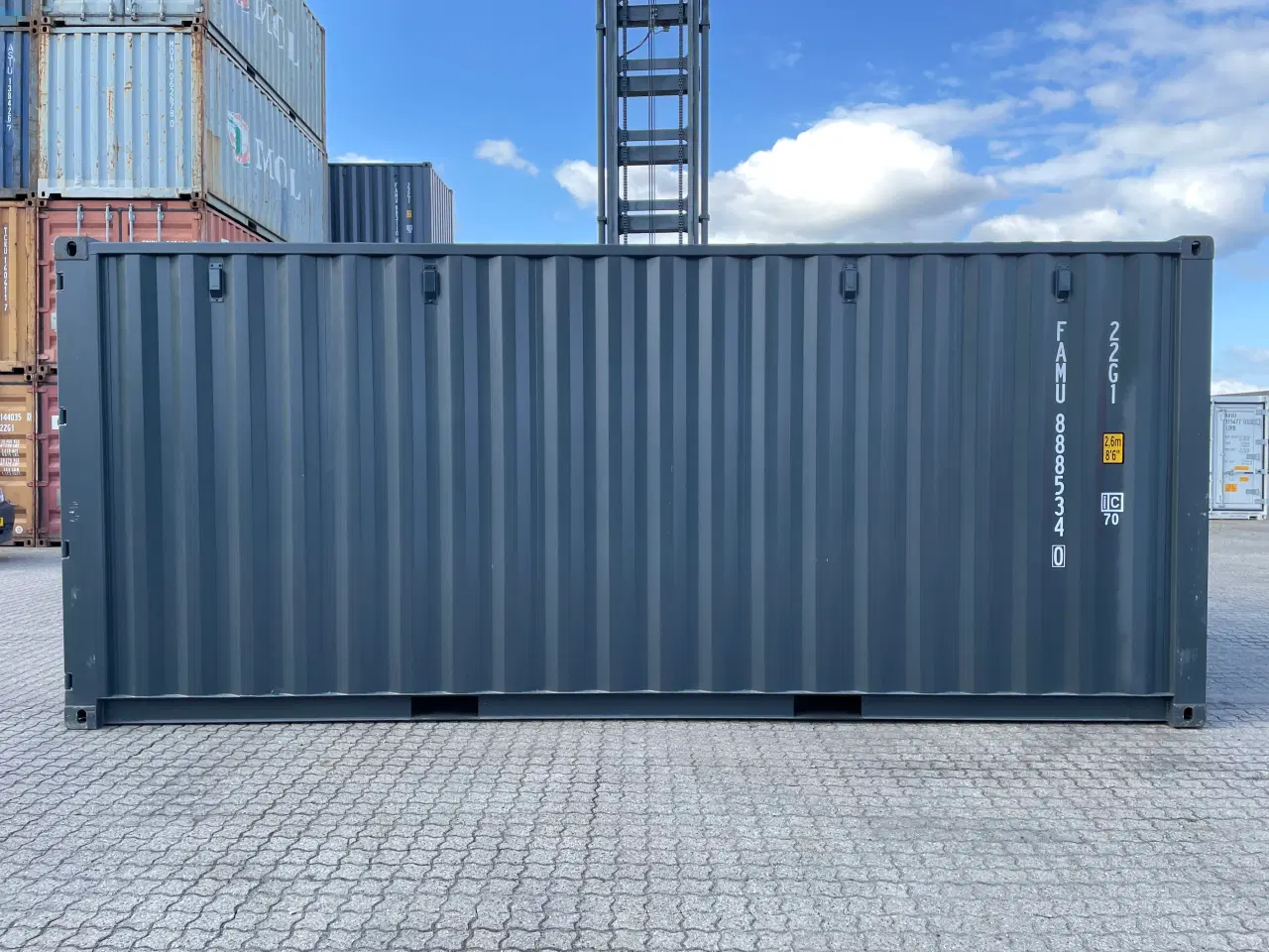 Billede 3 - 20´ fods Container i farve Ral: 7016 nye one way