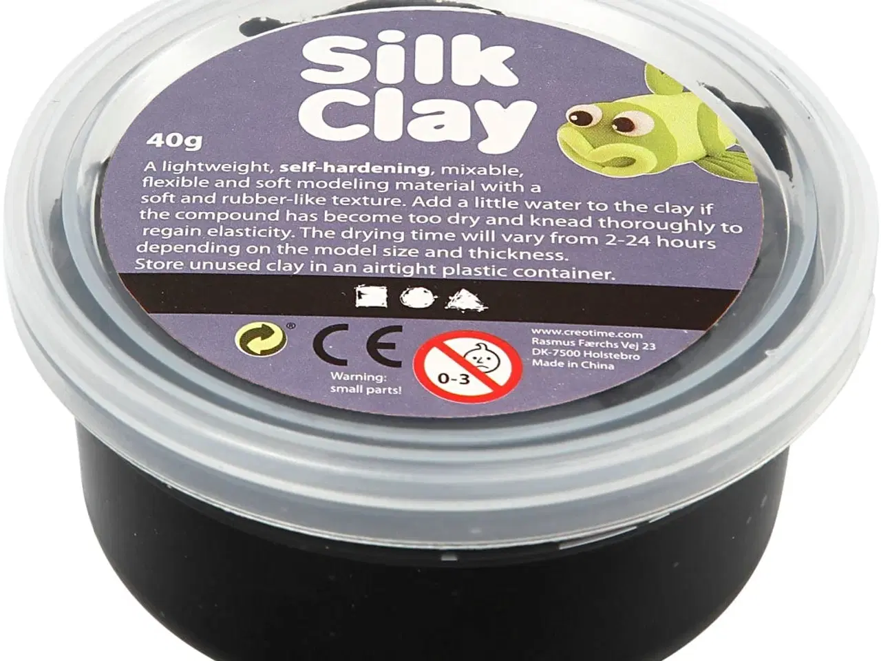 Billede 1 - Silk Clay®, sort, 40g/ 1 ds.