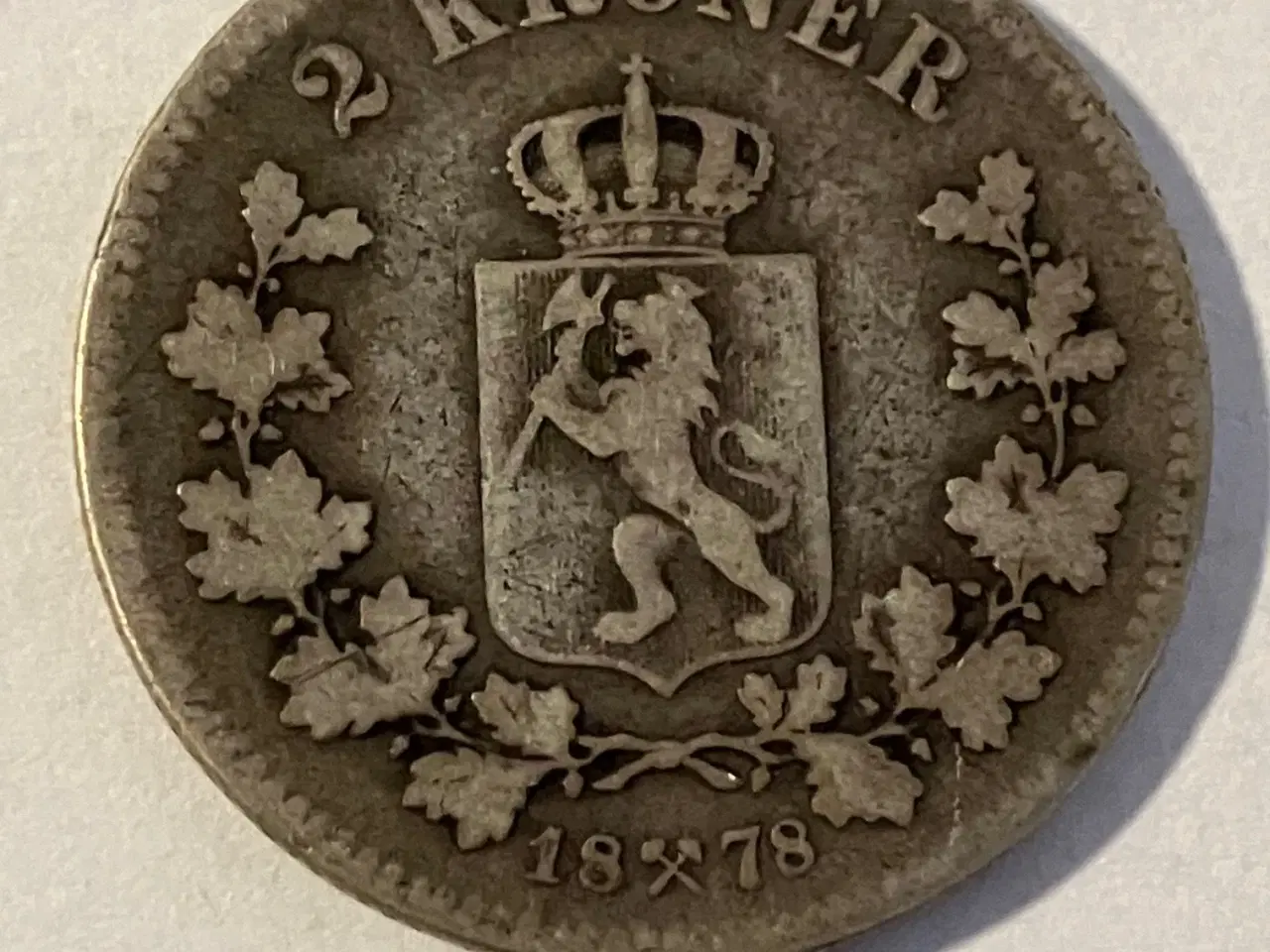 Billede 1 - 2 Kroner 1878 Norge