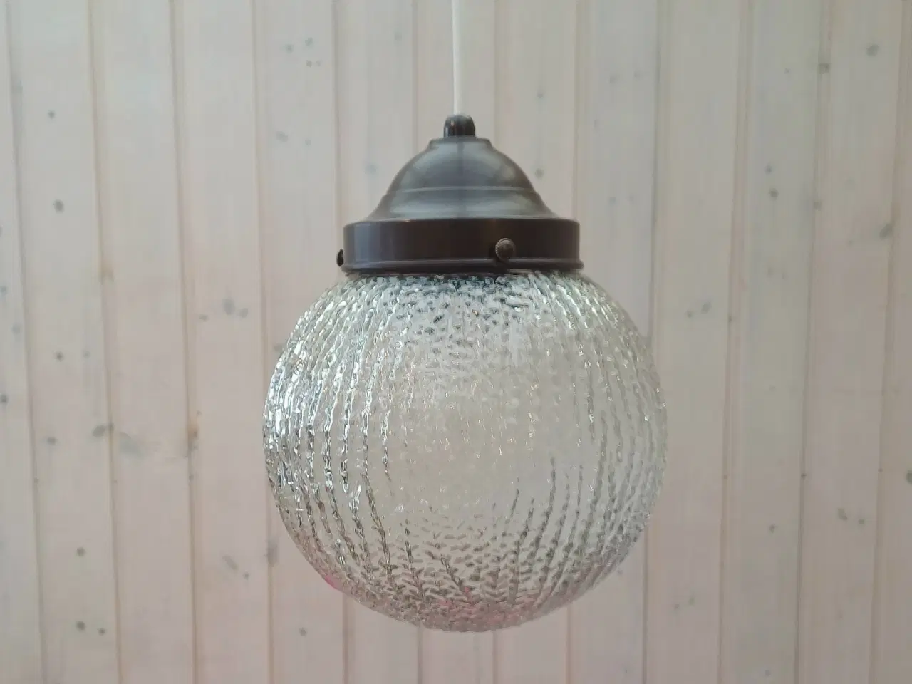 Billede 4 - Retro loftlampe med glasskærm