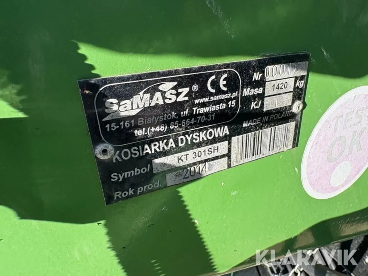 Billede 5 - Skiveslåmaskine SaMASZ KT 301SH