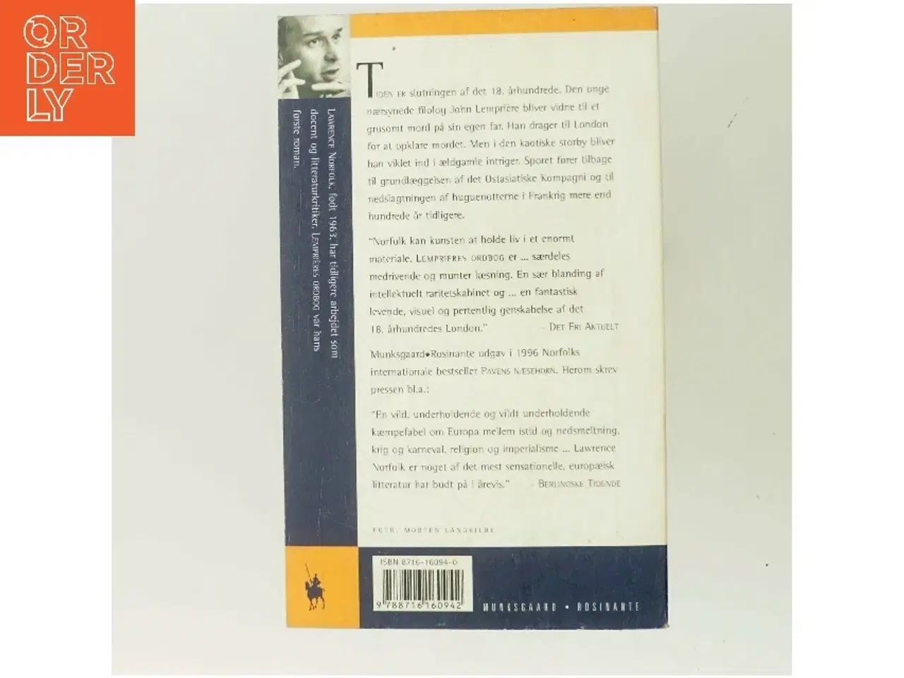 Billede 3 - Lemprières ordbog : roman af Lawrence Norfolk (Bog)