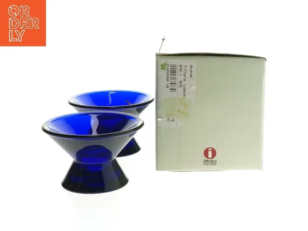 Billede 2 - Kartio lysestager i kobalt blå fra Iittala (str. 5 cm)