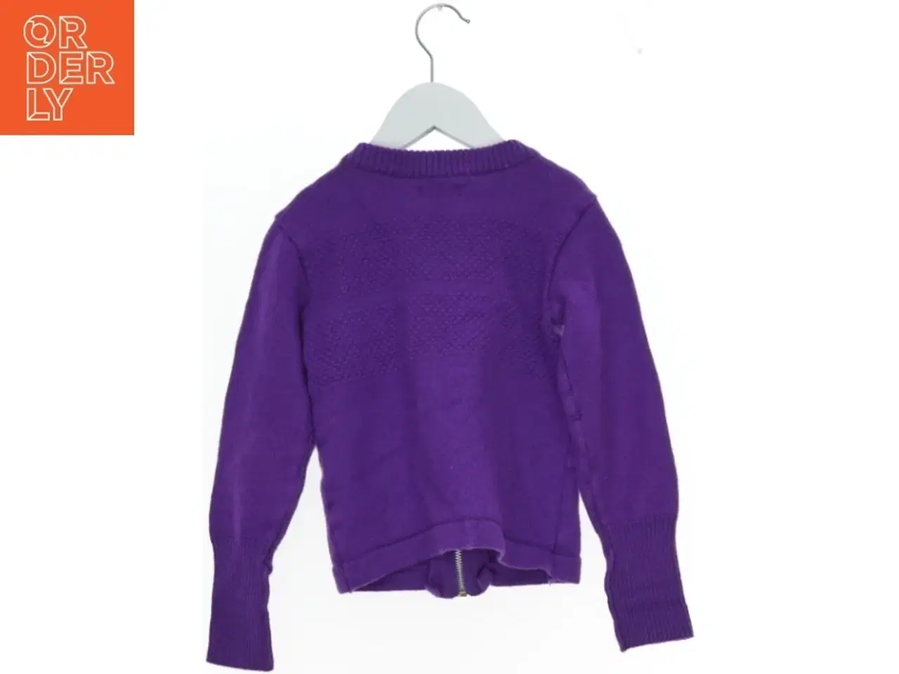 Billede 2 - Lilla cardigan med lynlås fra Mads Nørgaard (str. 116)