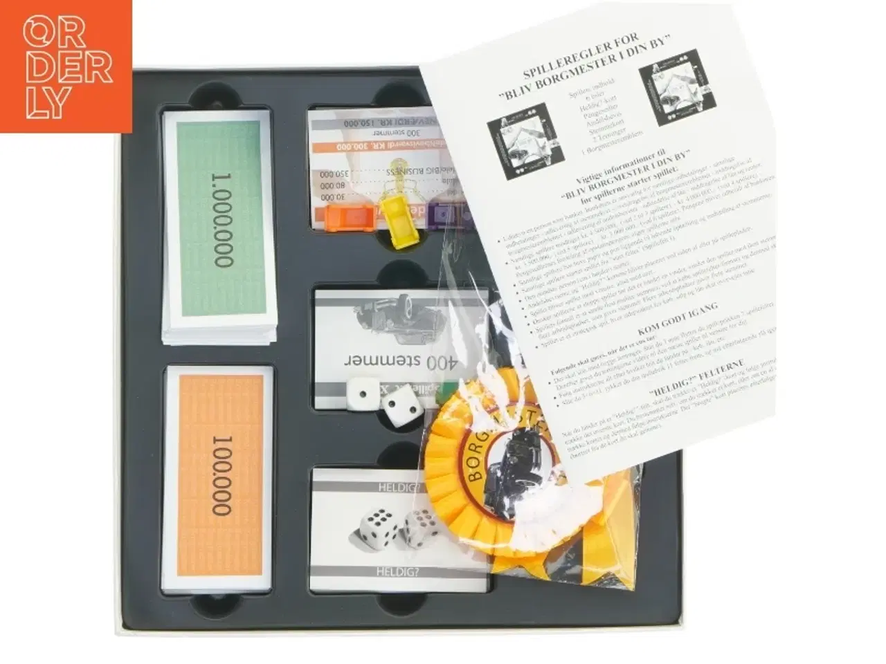 Billede 2 - Brætspil, Bliv Borgmester i Din By (str. 27,5x27,5 cm)