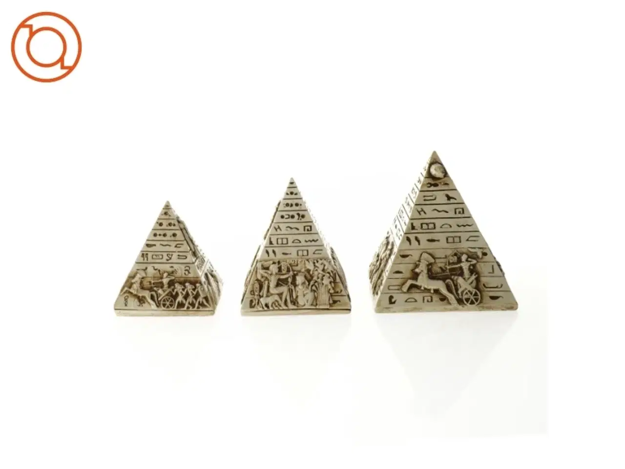 Billede 2 - Pynte pyramider (str. 10 x 10 cm og 7 x 7 cm og 6 x 6 cm)