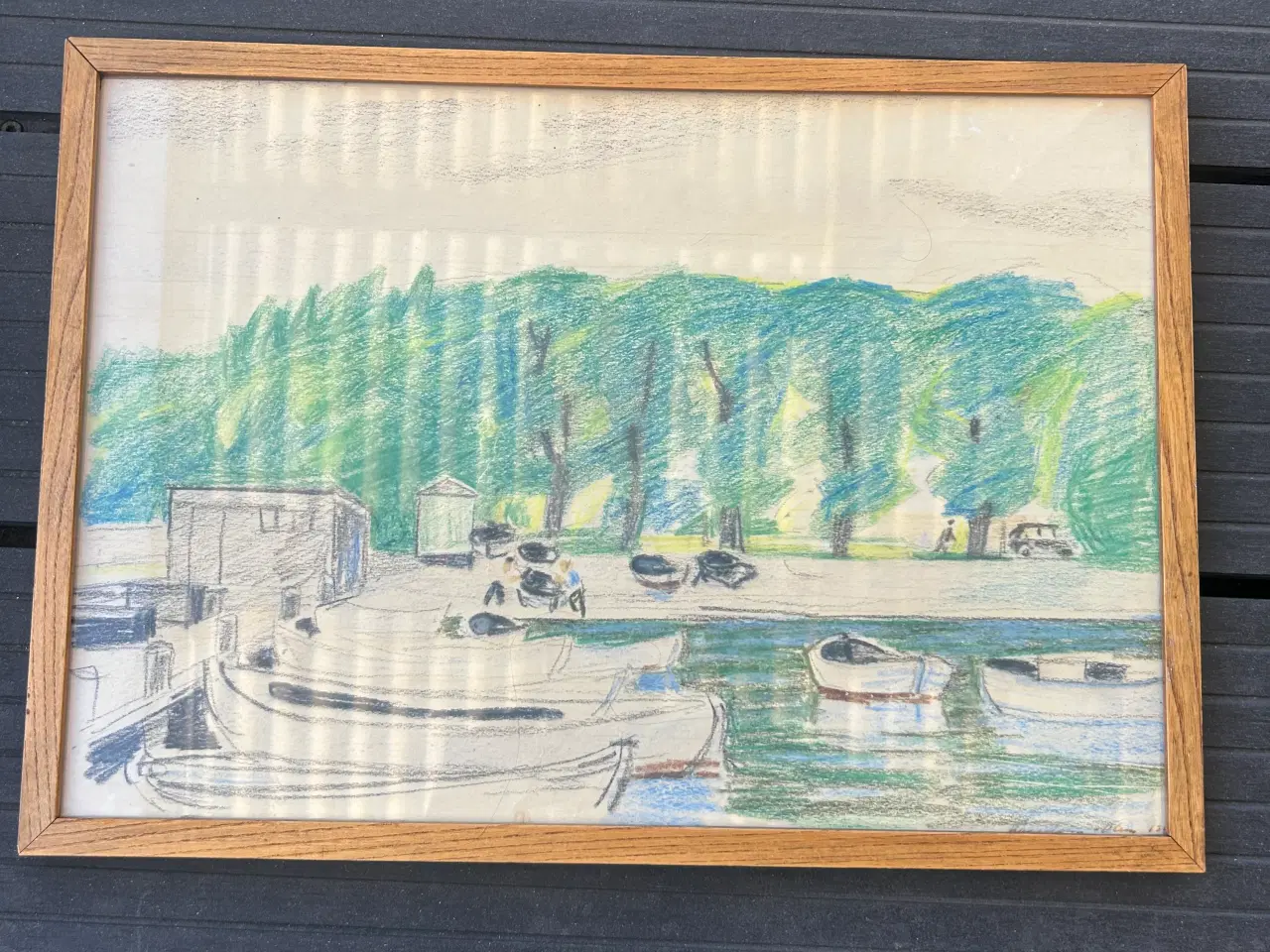 Billede 1 - Kunstværk: pastel af Hagedorn-Olsen i 63 af Thorva