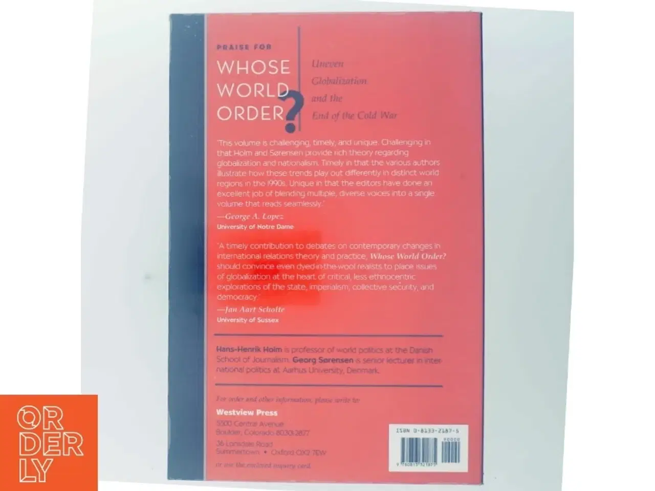 Billede 3 - Whose world order? : uneven globalization and the end of the cold war (Bog)