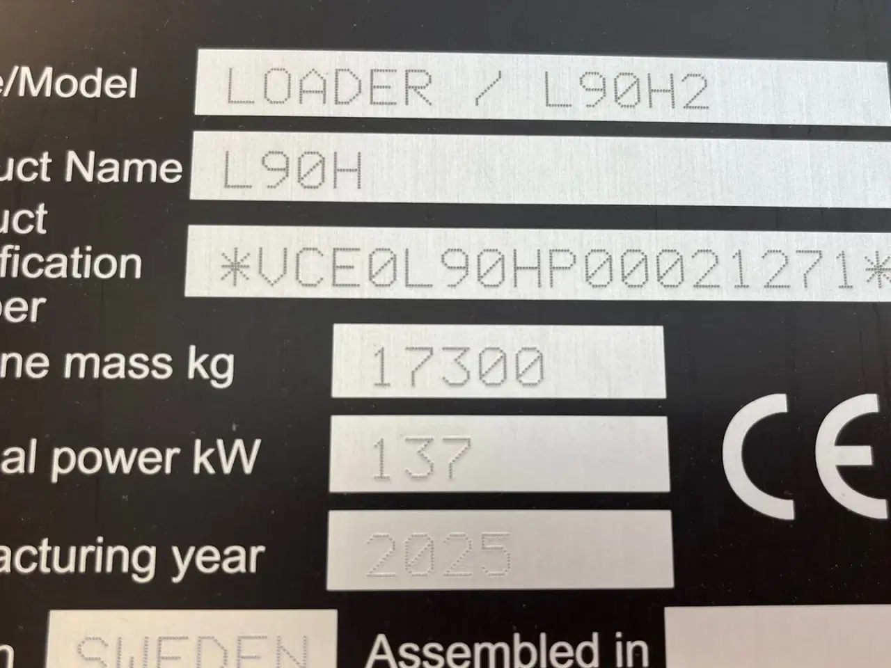 Billede 2 - Volvo L90H H2 AGRICULTURE Dansk-maskine, Co-Pilot, LANG-BOM & med 750mm Michelin MEGA X BIB hjul.