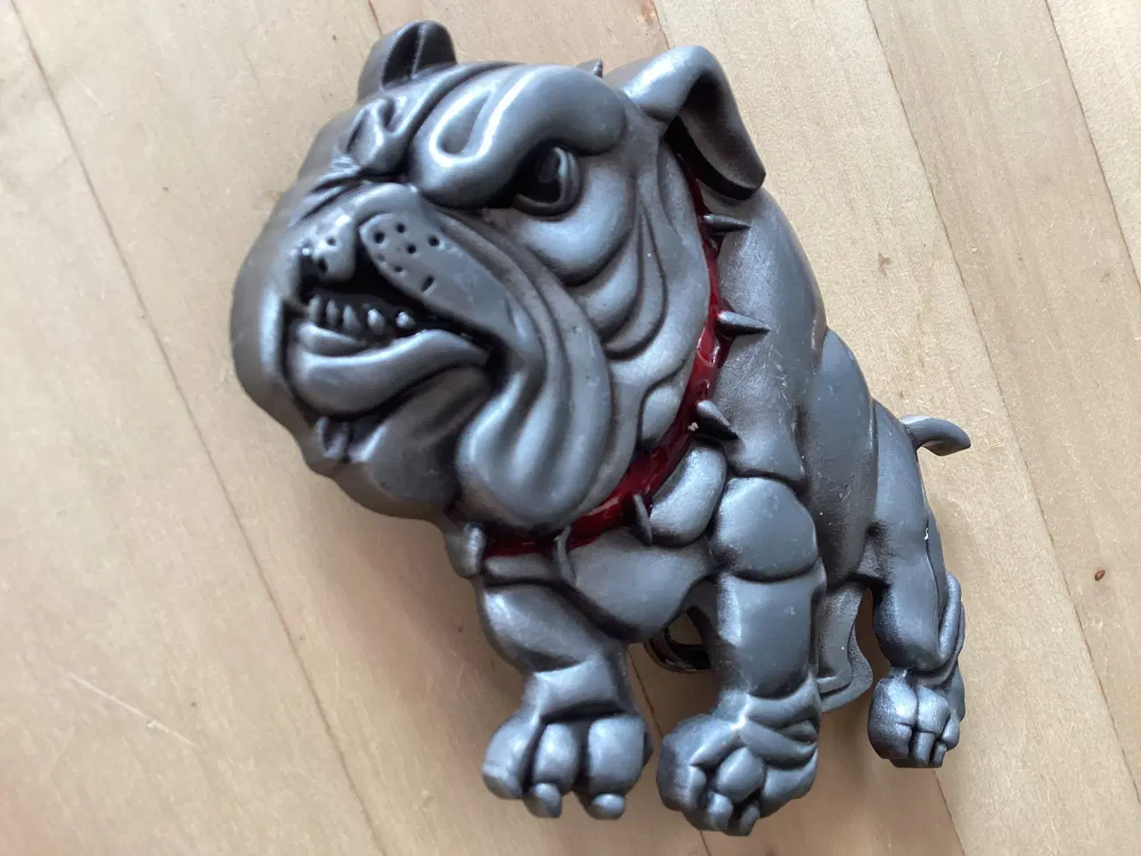 Billede 2 - Stort bælte spænde med Engelsk Bulldog 
