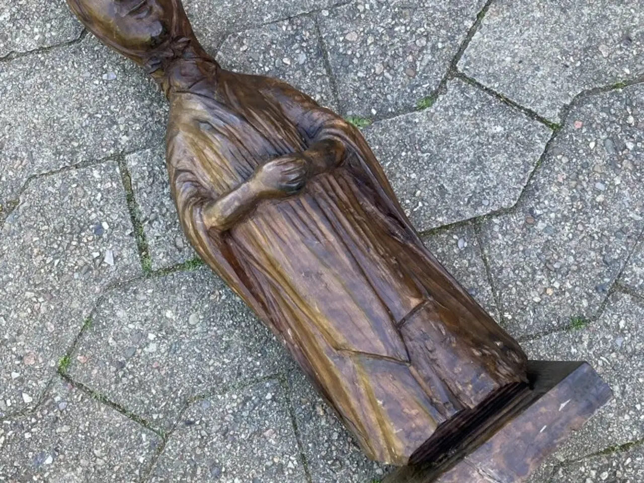 Billede 1 - Madonna træfigur – 46 cm høj
