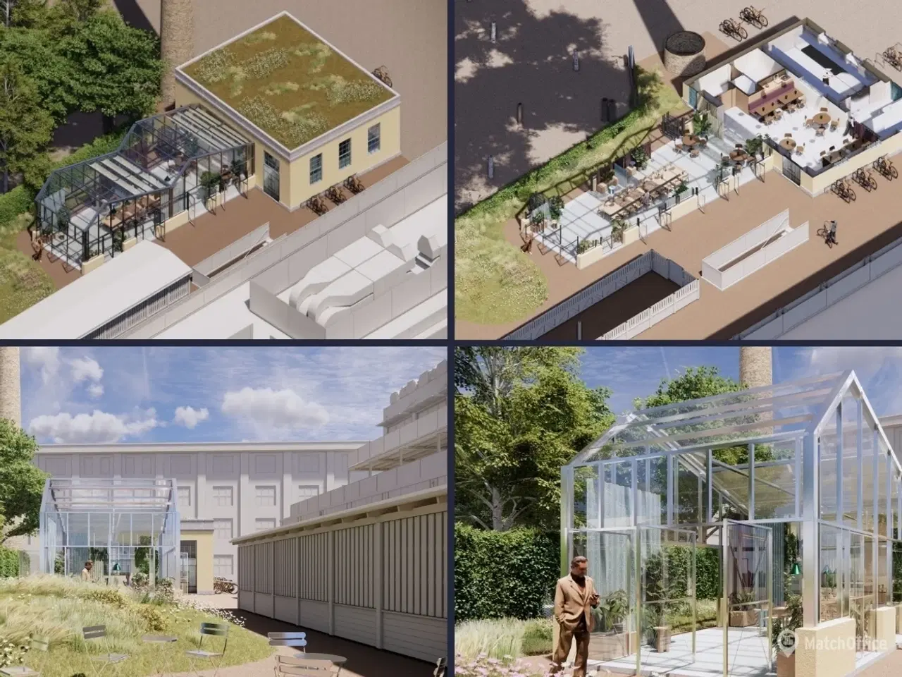 Billede 2 - Nyopført café / restauration i det tidligere Kedelhus v. Tobaksfabrikken