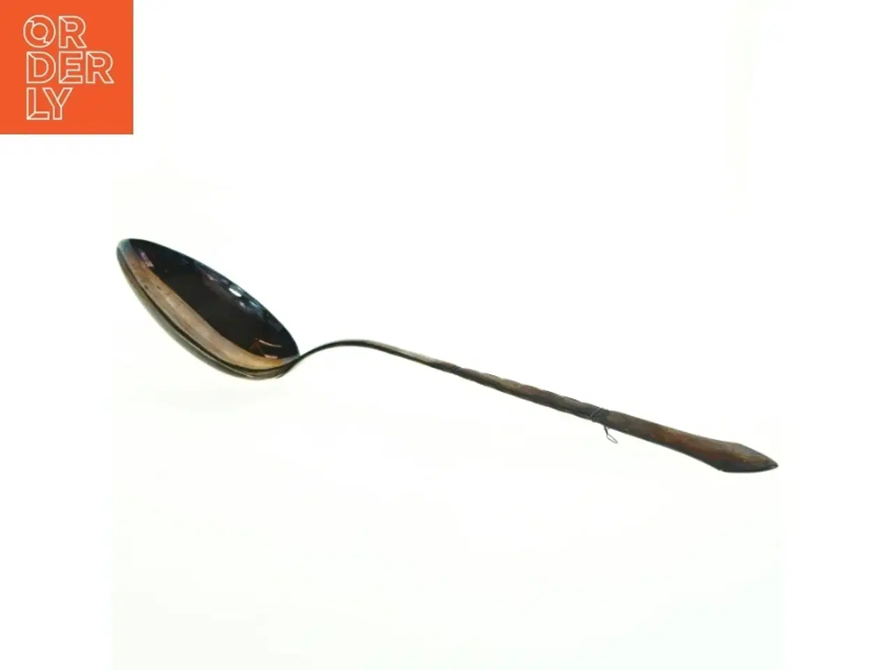 Billede 1 - Gammel ske med langt skaft (str. 38 x, 8 cm)