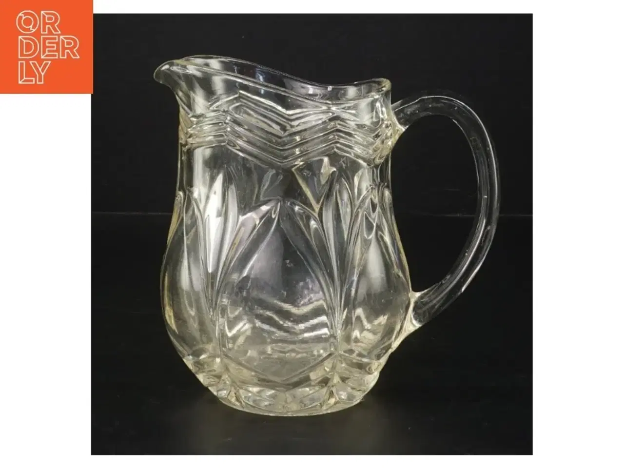Billede 1 - Glaskande med mønster (str. H. 15 cm. ø. 11 cm)