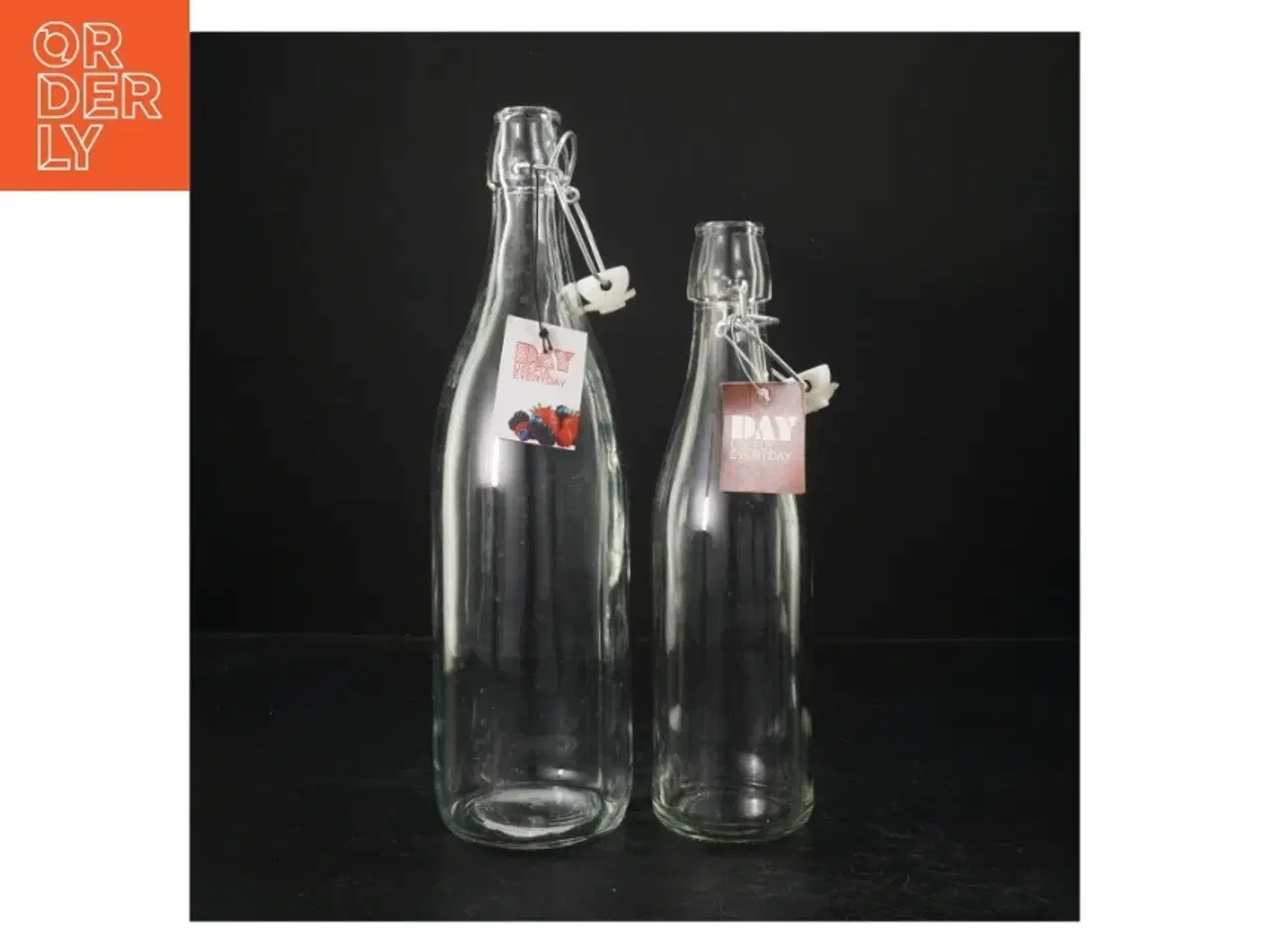 Billede 1 - Nye genanvendelige glasflasker med klemmelåg fra DAY (str. 31 cm. og. 26 cm)