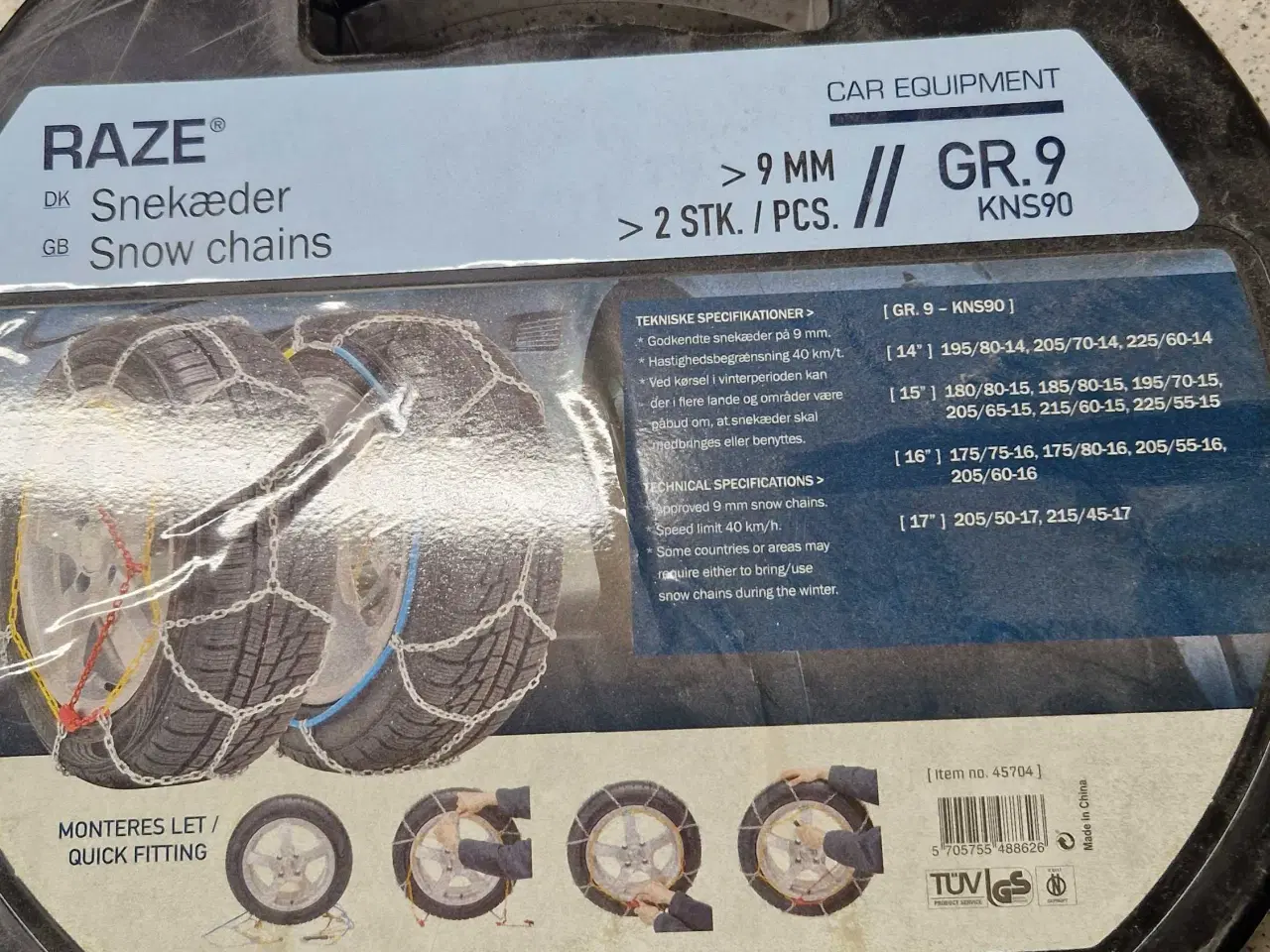 Billede 1 - Snekæder til bil