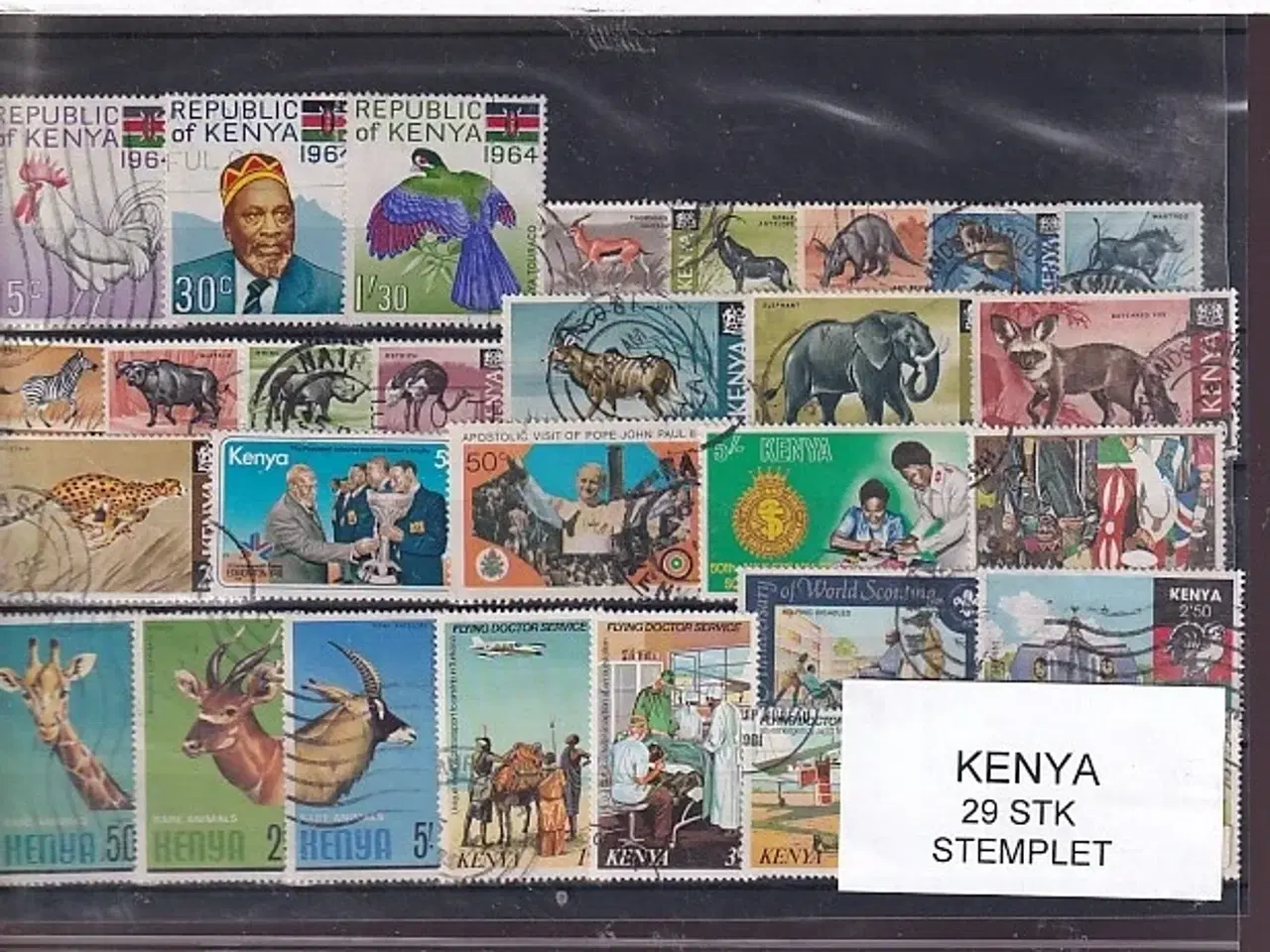 Billede 1 - Kenya Samling - 29 Stk. Stemplet