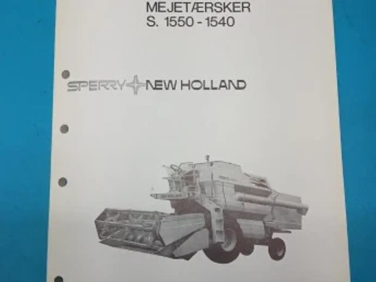 Billede 3 - New Holland S. 1550 - 1540 Instruktionsbog